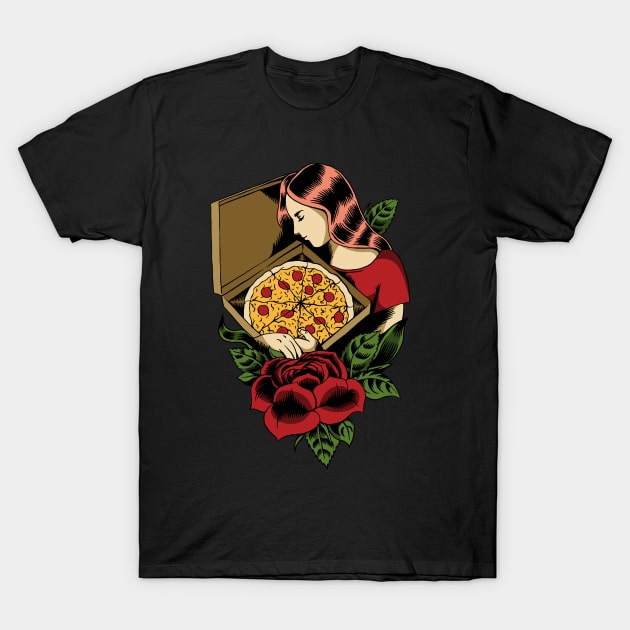 Pizza Forever T-Shirt by popcornpunk